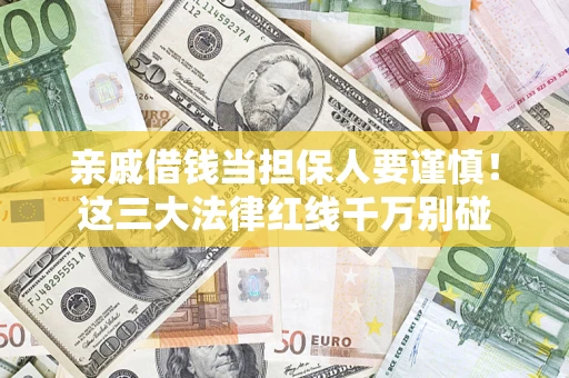 济南亲戚借钱当担保人要谨慎！这三大法律红线千万别碰