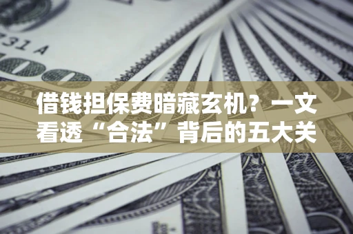 济南借钱担保费暗藏玄机？一文看透“合法”背后的五大关键陷阱