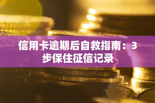 济南信用卡逾期后自救指南：3步保住征信记录