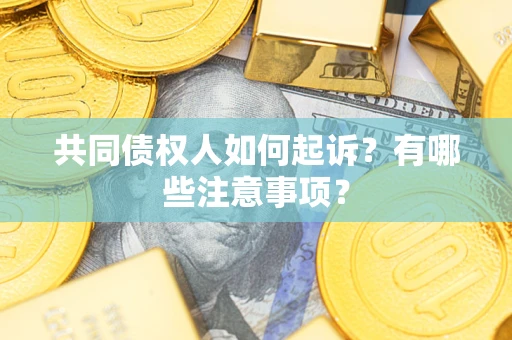 济南共同债权人如何起诉？有哪些注意事项？